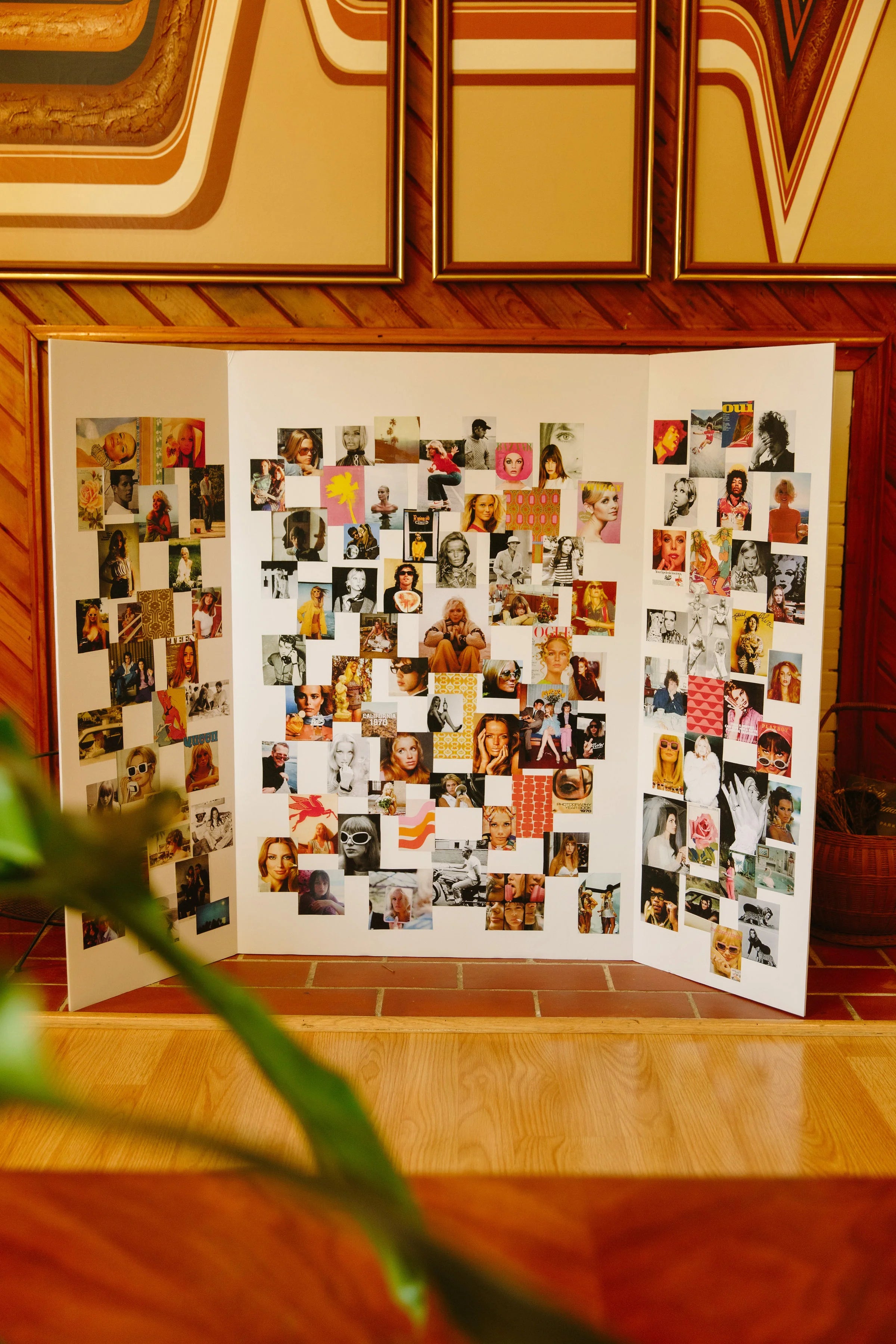 Sustainable collage art for homes and creative spaces
