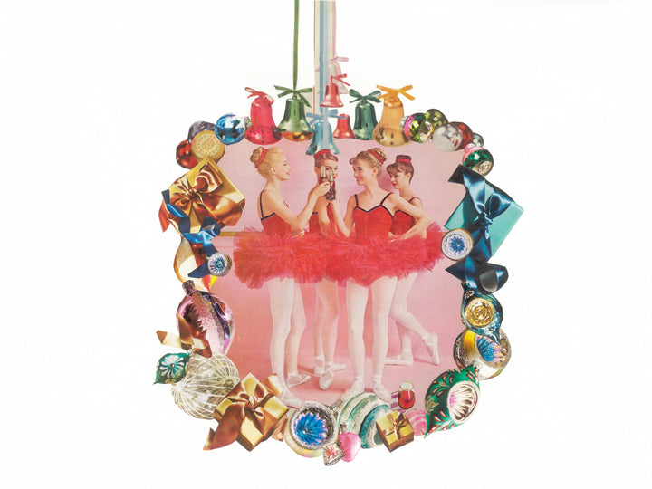 Mid-century inspired analog collage art print
