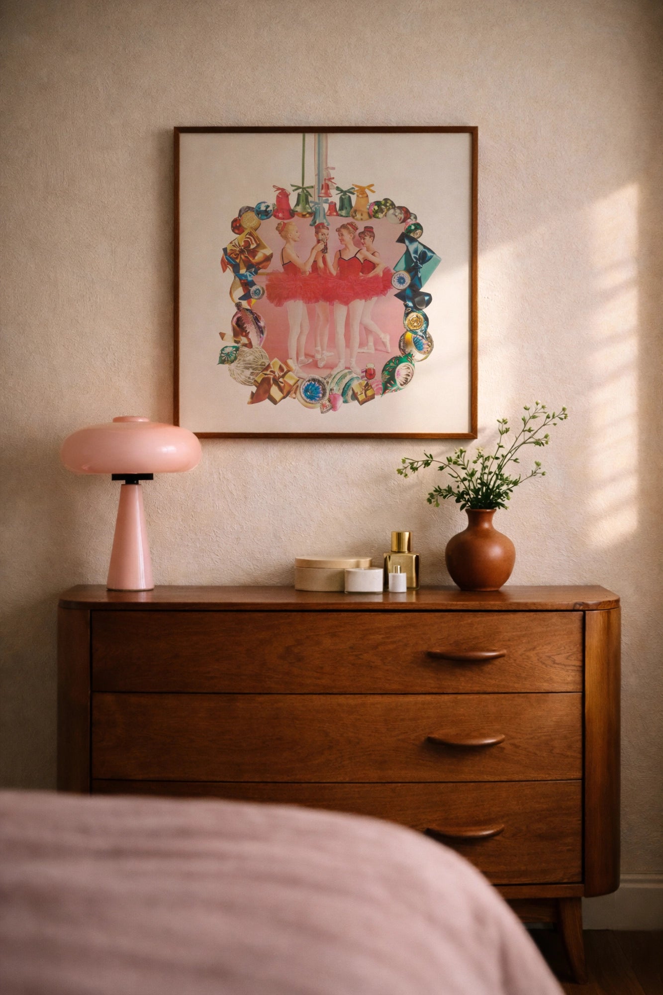 Mid-century inspired analog collage art print