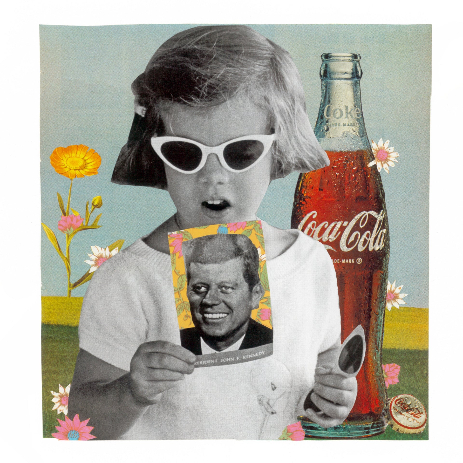 Analog collage art inspired by Camelot-era