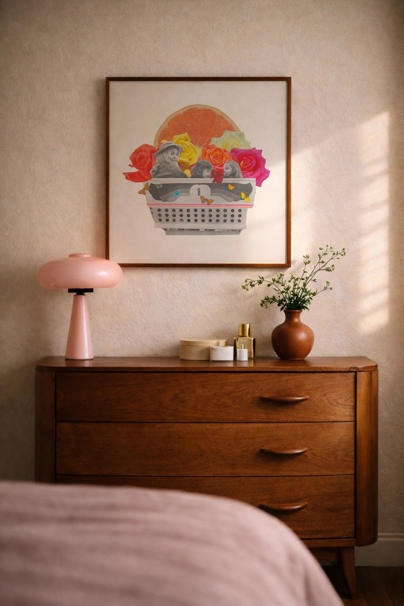Mid-century inspired Tuesday Weld collage art print
