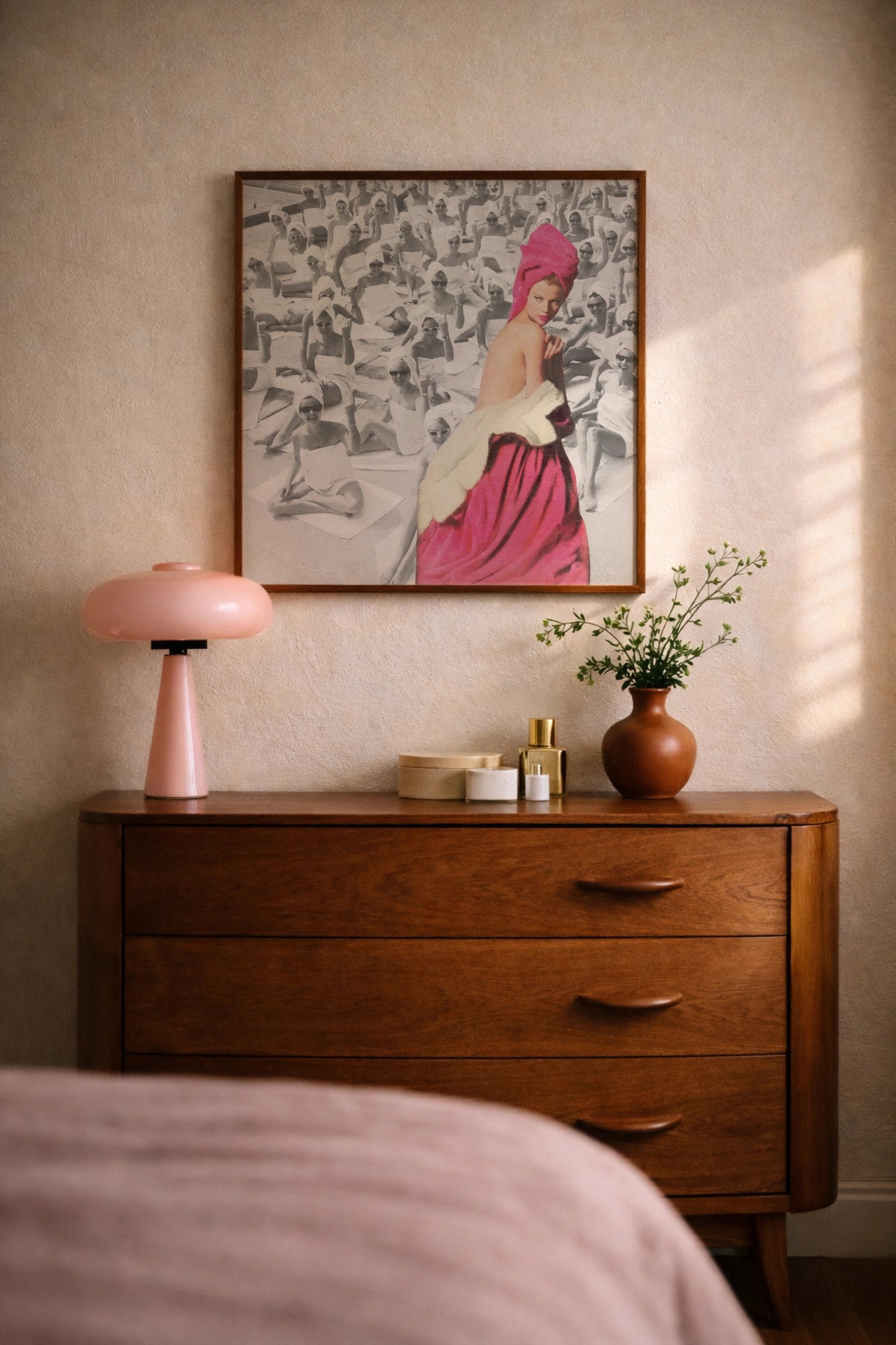 Mid-century inspired analog collage art print
