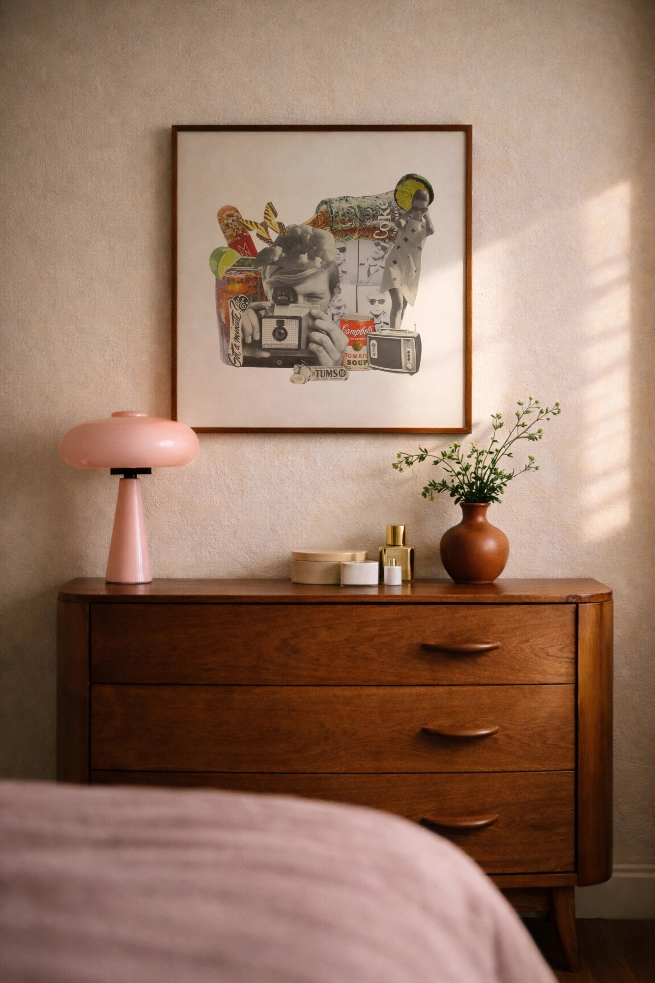 Vintage collage art print inspired by Andy Warhol