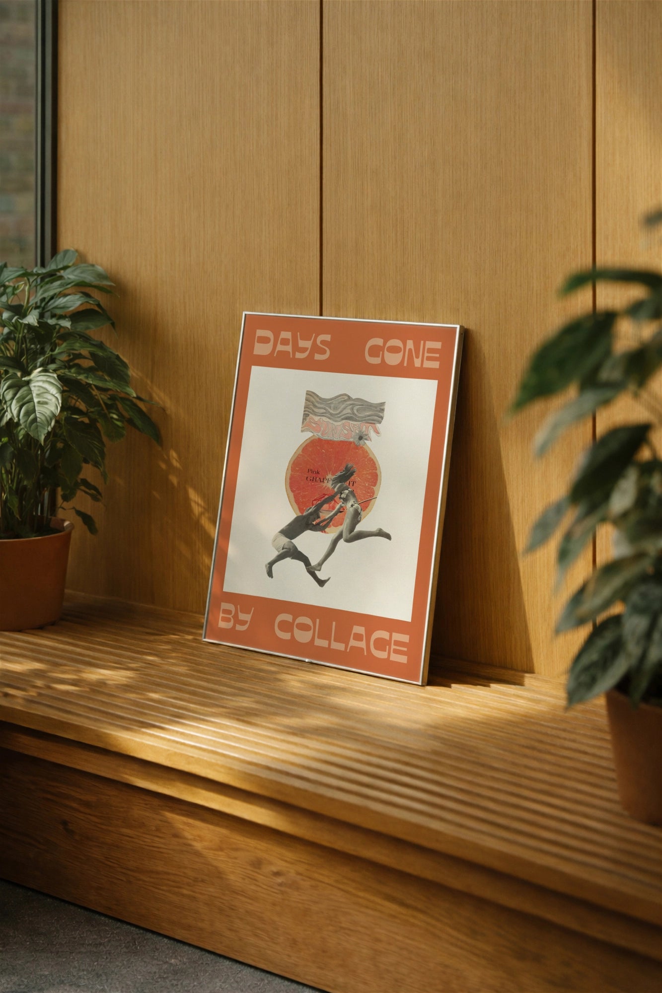 Mid-century inspired poster with California spirit
